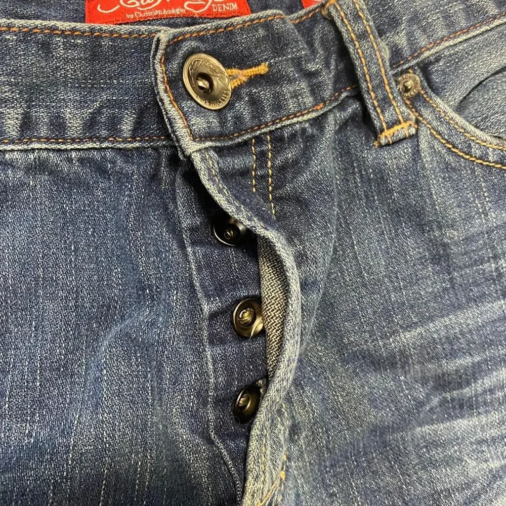 Ed Hardy Death or Glory skull men’s jeans size‎ 36 grunge alt y2k